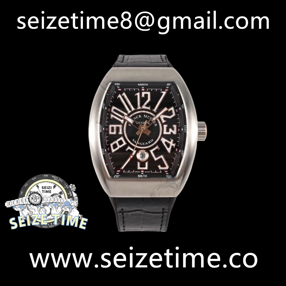 Vanguard V45 ABF 1:1 Best Edition Gray Dial on Black Rubber Strap A2824