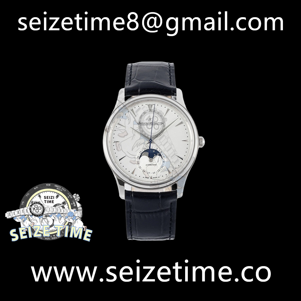 Master Ultra Thin Moon 39mm SS White Dial on Leather Strap ZF A925