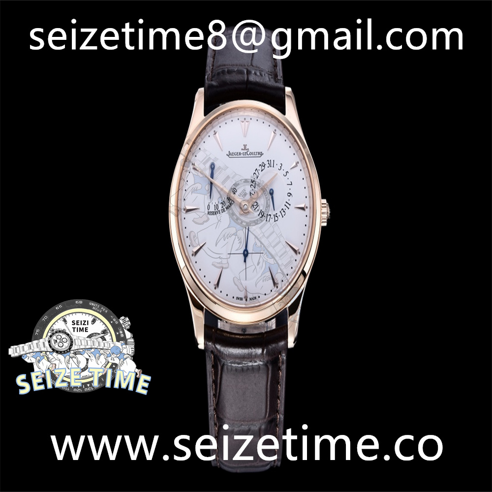 Master Ultra Thin Réserve de Marche RG ZF 1:1 Best Edition Cream Dial on Brown Leather Strap SA938 V3
