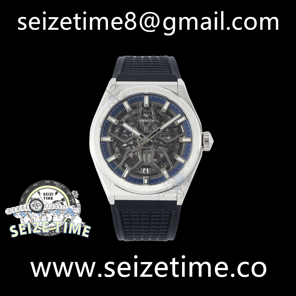 Defy Classic SS Skeleton Dial on Rubber Strap LF V2 A2892