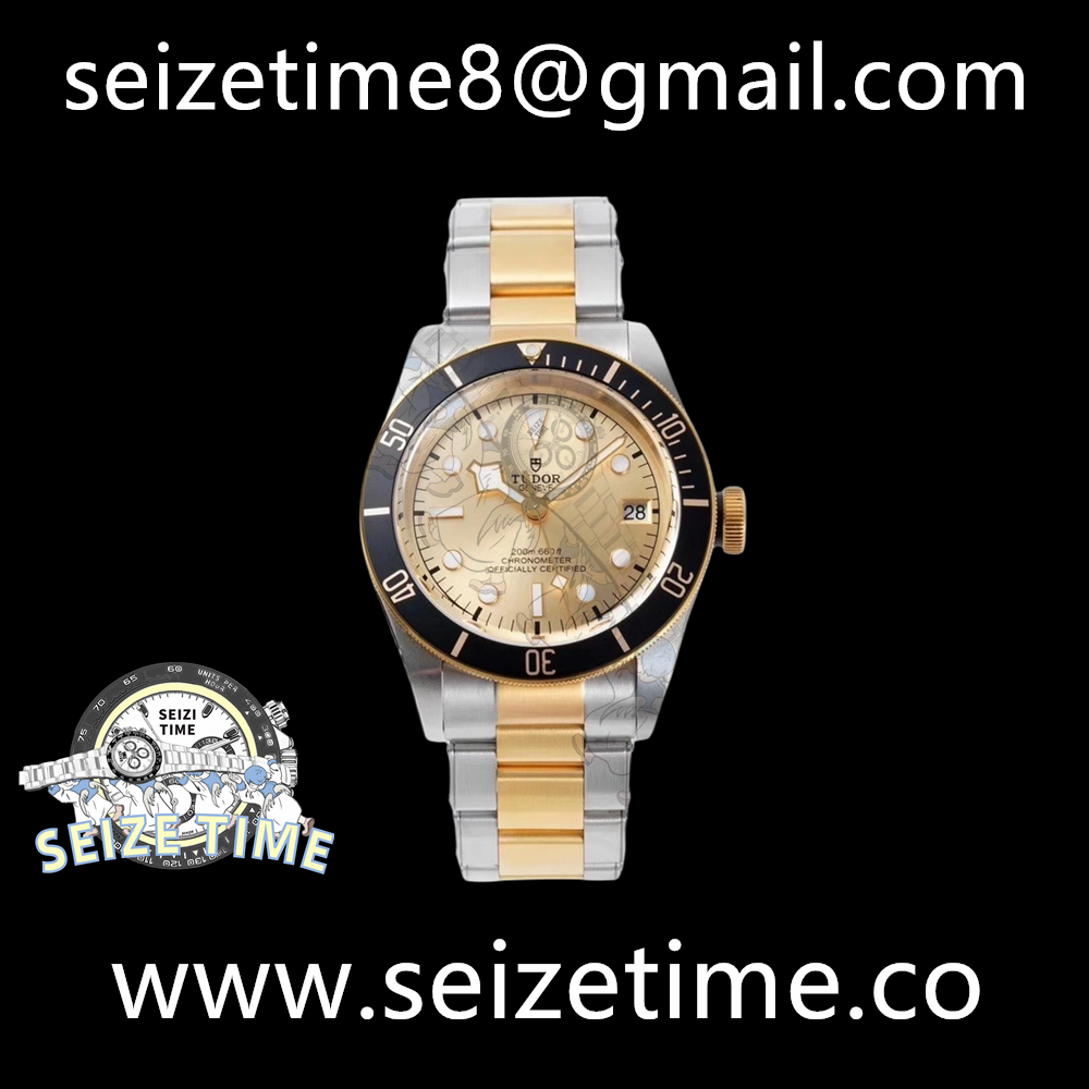 Heritage Black Bay S&G 2018 ZF 1:1 Best Edition YG Dial on SS/YG Bracelet A2824