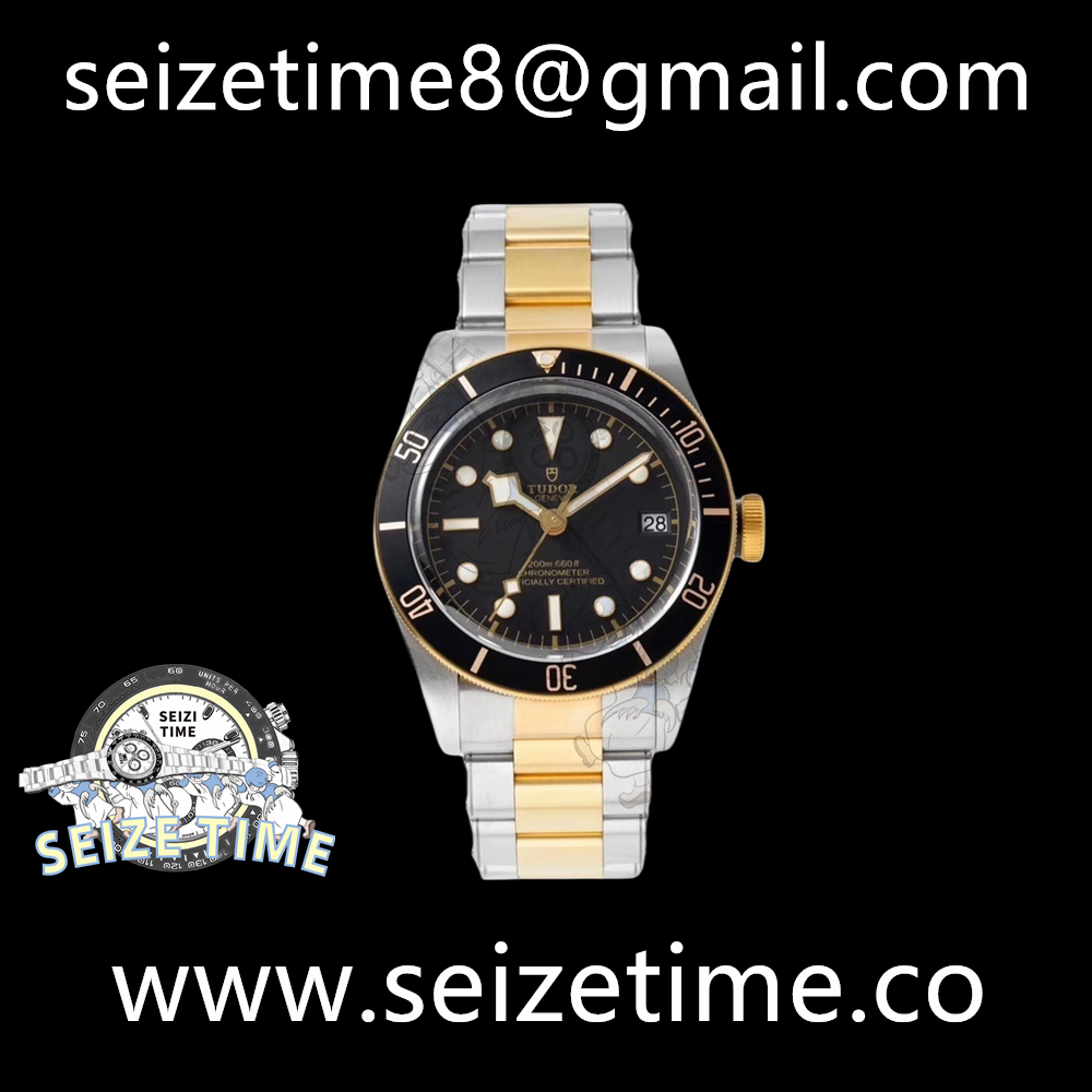 Heritage Black Bay S&G 2018 ZF 1:1 Best Edition Black Dial on SS/YG Bracelet A2824