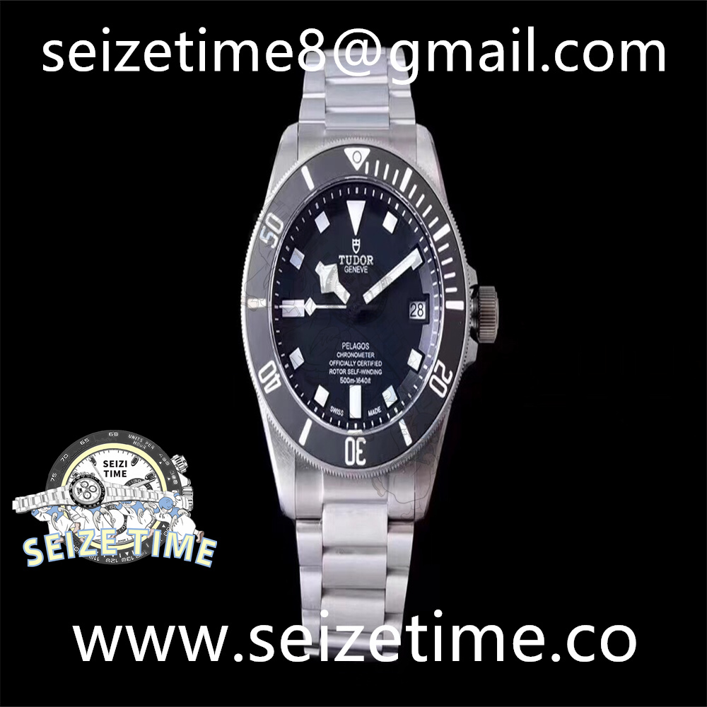 Tudor Pelagos Titanium Ti Black Dial on Ti Bracelet XF V5 Asia 2824