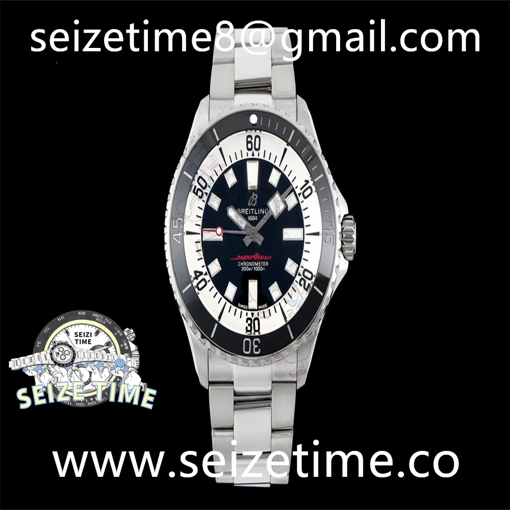 Superocean Automatic 44mm SS Black Dial on SS Bracelet TF A2824