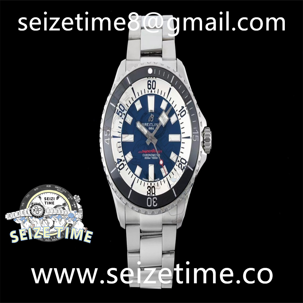 Superocean Automatic 44mm SS Blue Dial on SS Bracelet TF A2824