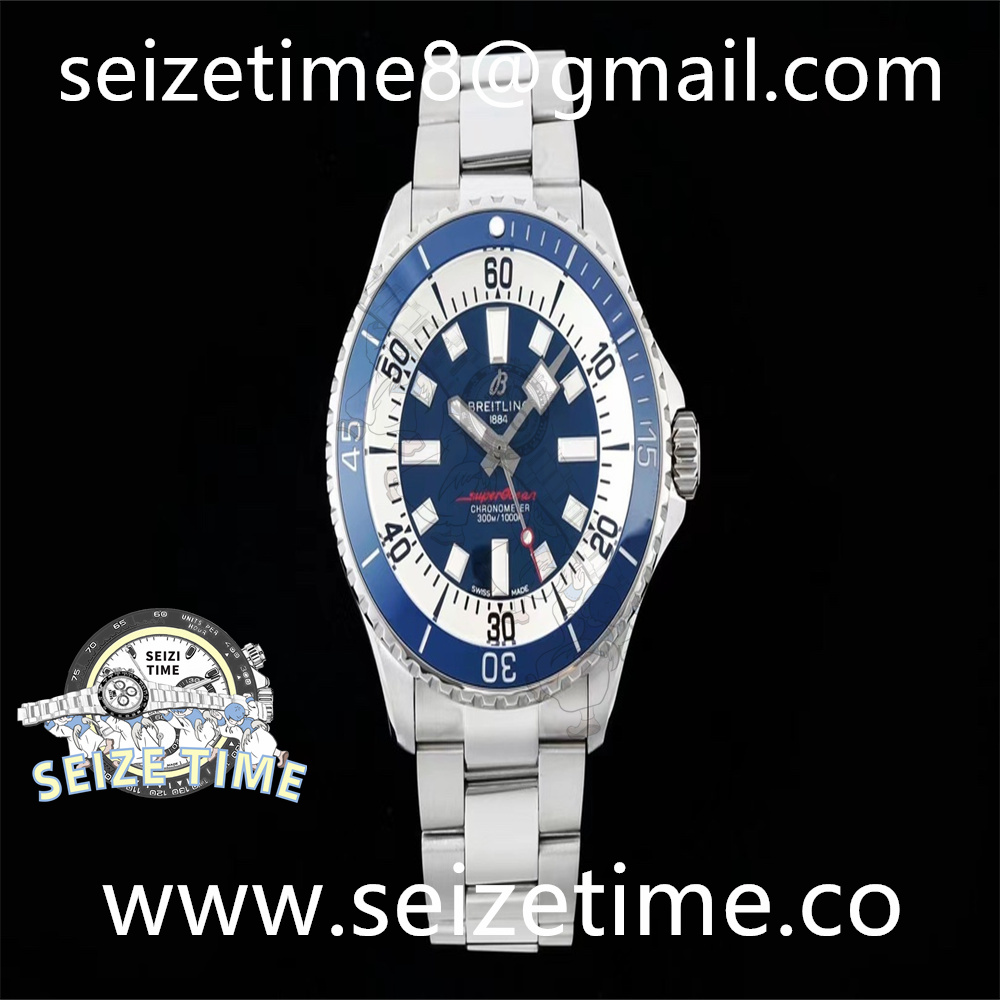 Superocean Automatic 44mm SS Blue Dial on SS Bracelet TF A2824