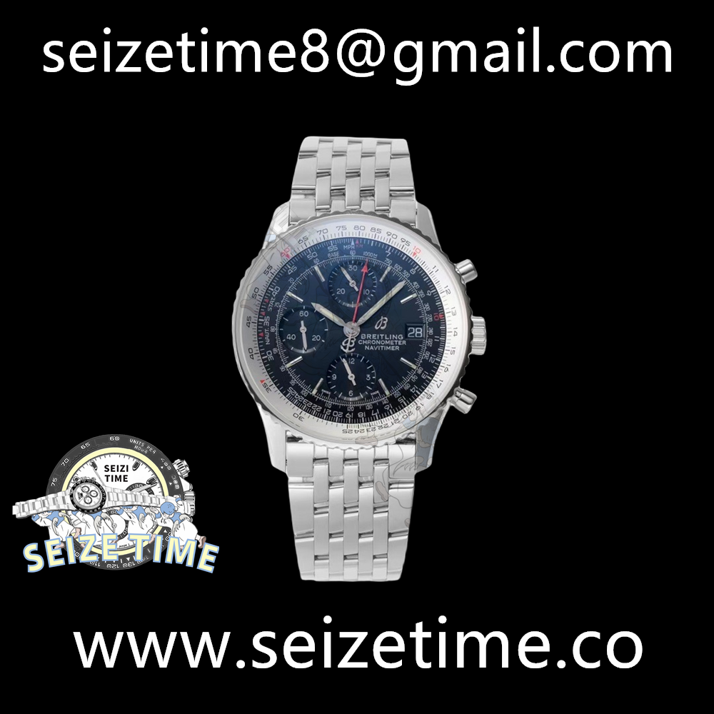 Navitimer Chronograph 41 SS Blue Dial on SS Bracelet KOR Asia 7750