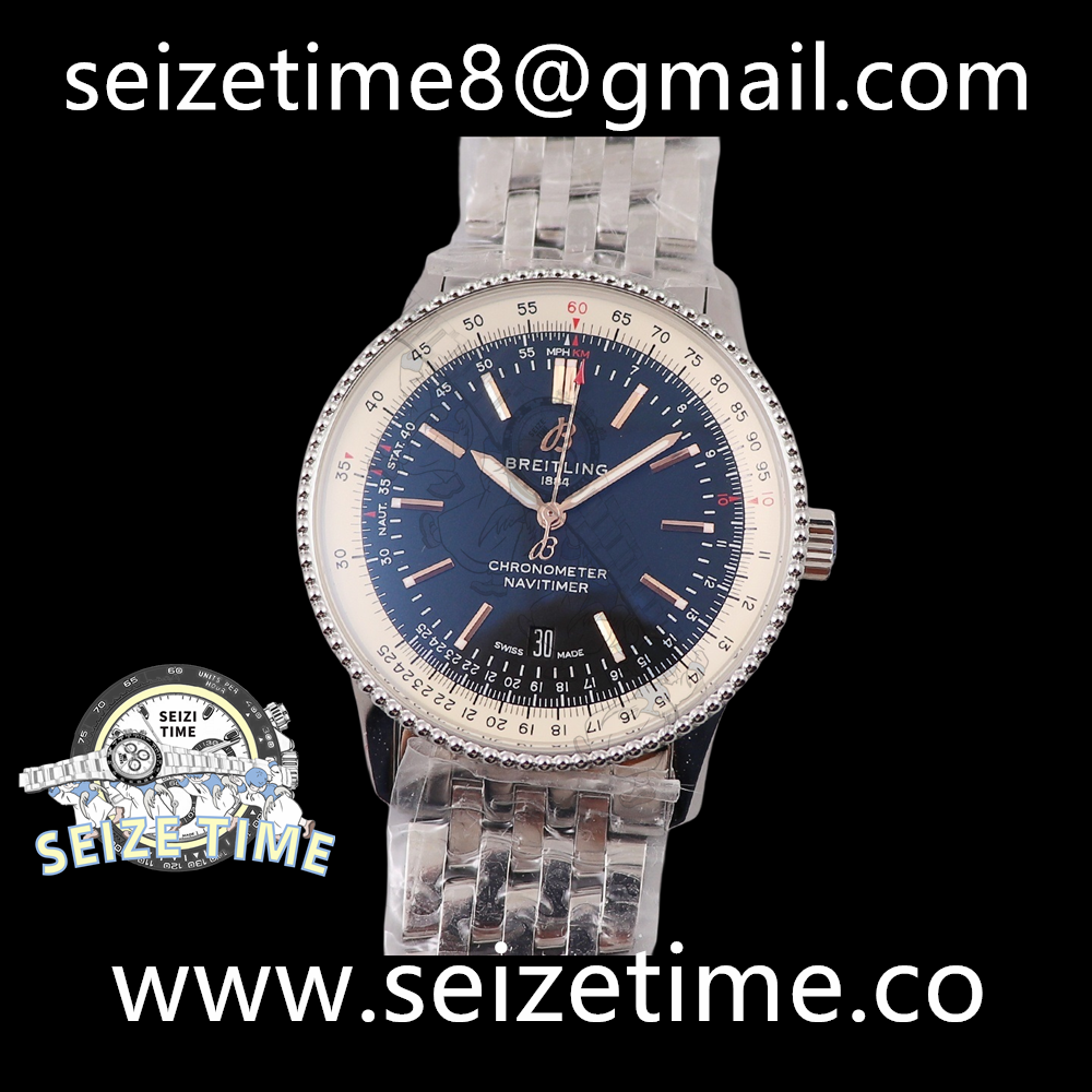 Navitimer Automatic 41 SS Black Dial on SS Bracelet TF A2824