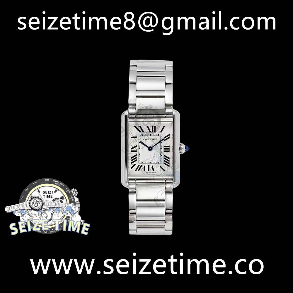 Tank Must (Large) SS White Dial on SS Bracelet K11 Sw Qtz