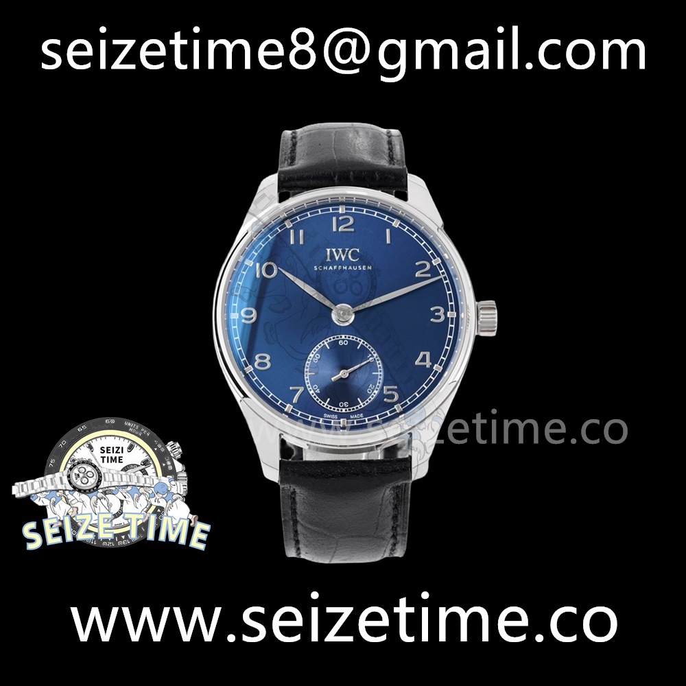 Portugieser Automatic 40mm IW358305 SS Blue Dial on Leather Strap ZF A82200