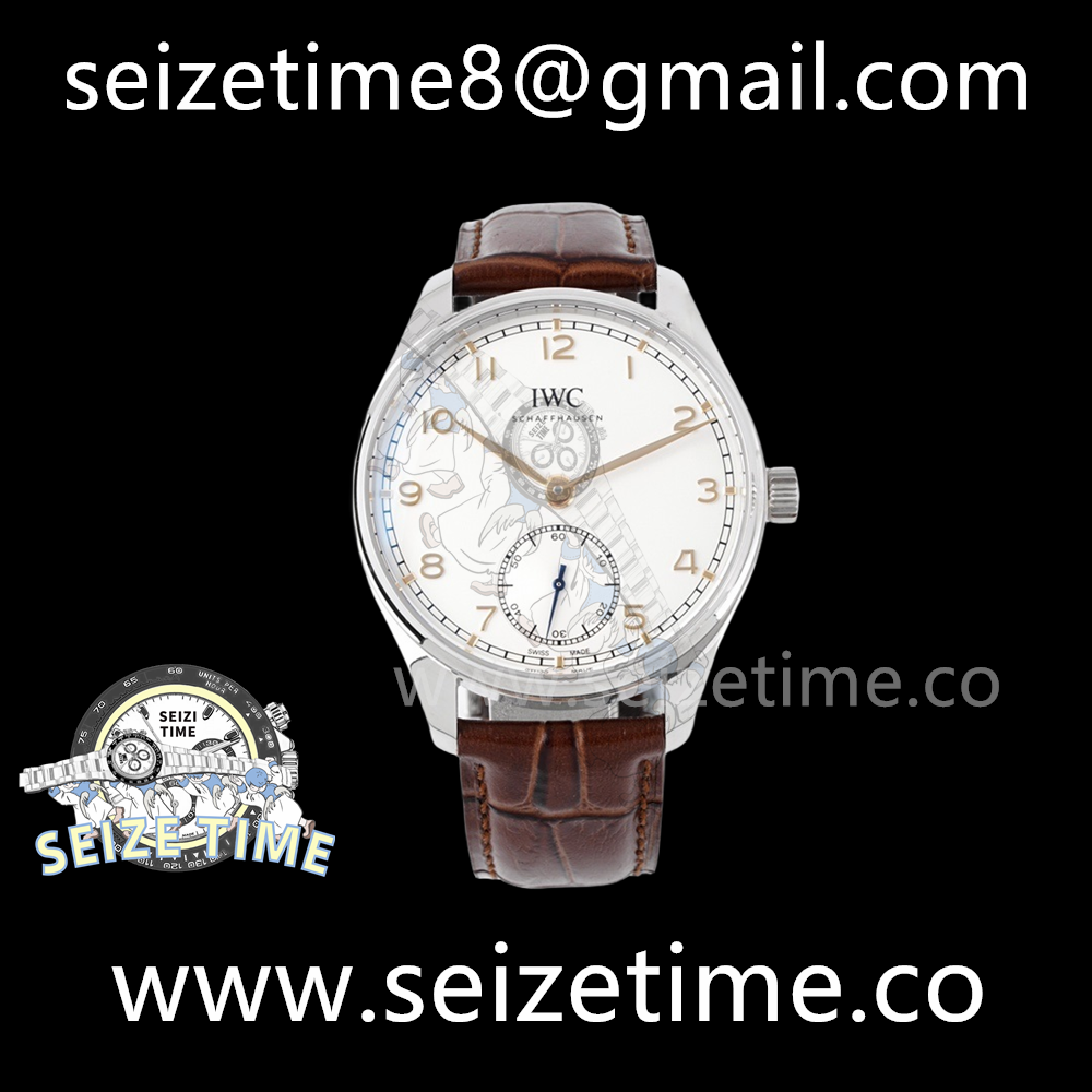 Portugieser Automatic 40mm IW358303 SS White Dial on Leather Strap ZF A82200