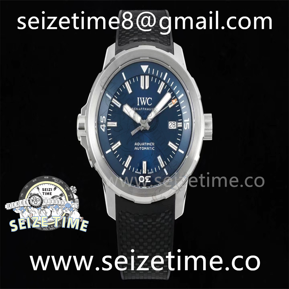 Aquatimer Automatic IW328801 SS Blue Dial on Rubber Strap V6S A2892