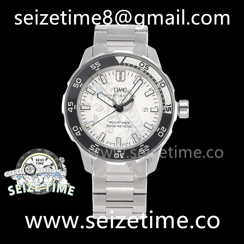 Aquatimer Automatic 2000 IW356806 SS White Dial on SS Bracelet IWS A2892