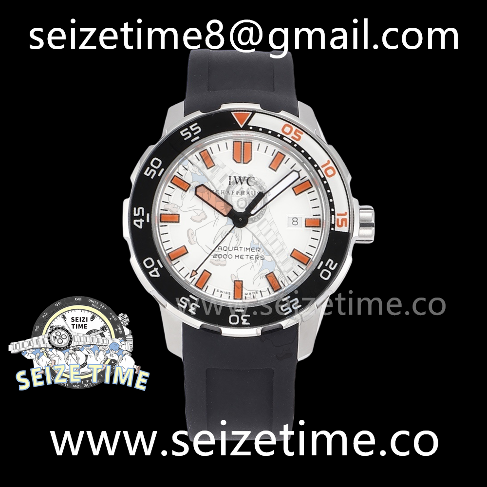 Aquatimer Automatic 2000 IW356807 Limited Edition SS White Dial on Rubber Strap JVS A2892