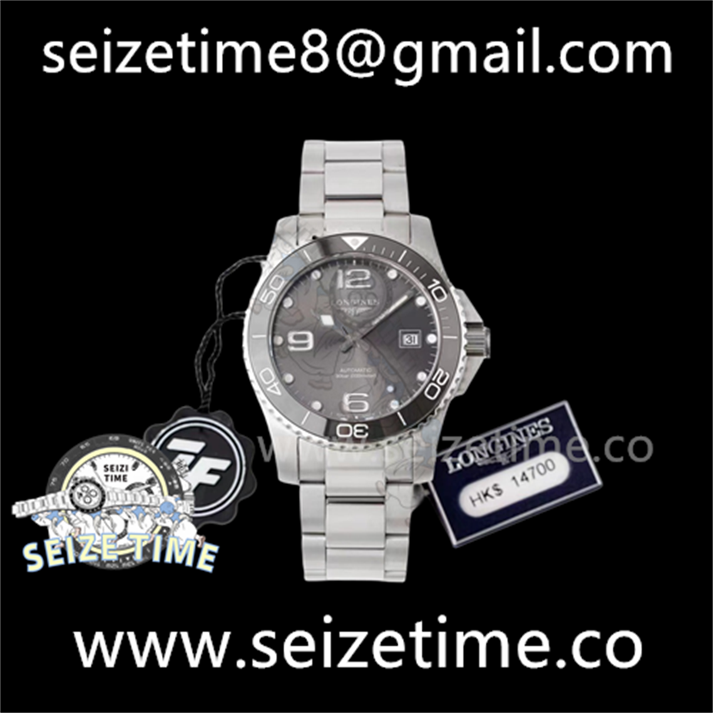 Conquest SS Gray Ceramic Bezel SS ZF 1:1 Best Edition Gray Dial on SS Bracelet A2824