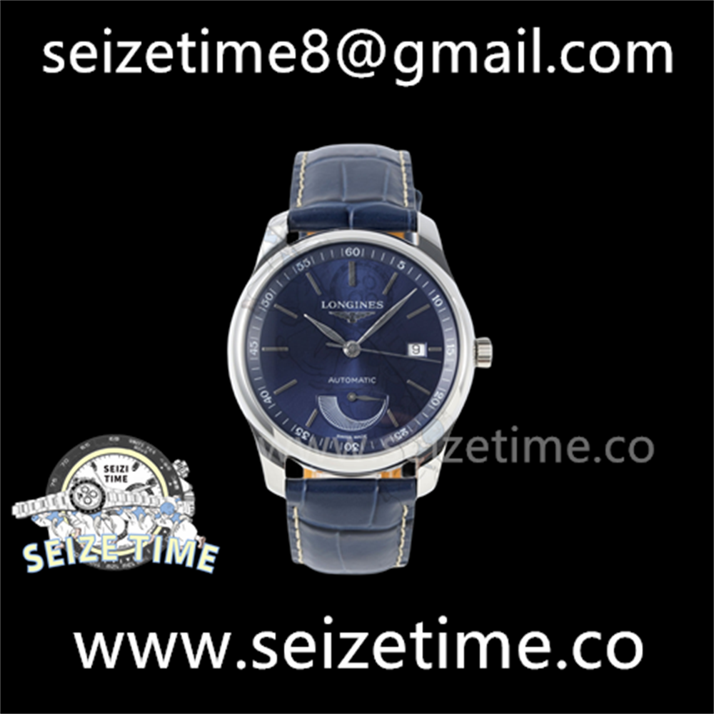 Longines Master Collection Power Reserve SS BLUE Dial on Leather Strap GF A602.2