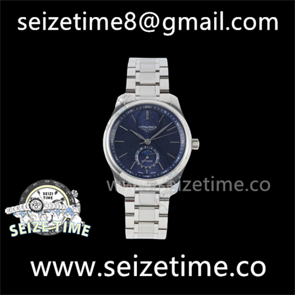 Longines Master Collection Moonphase SS Blue Dial on SS Bracelet GF A899