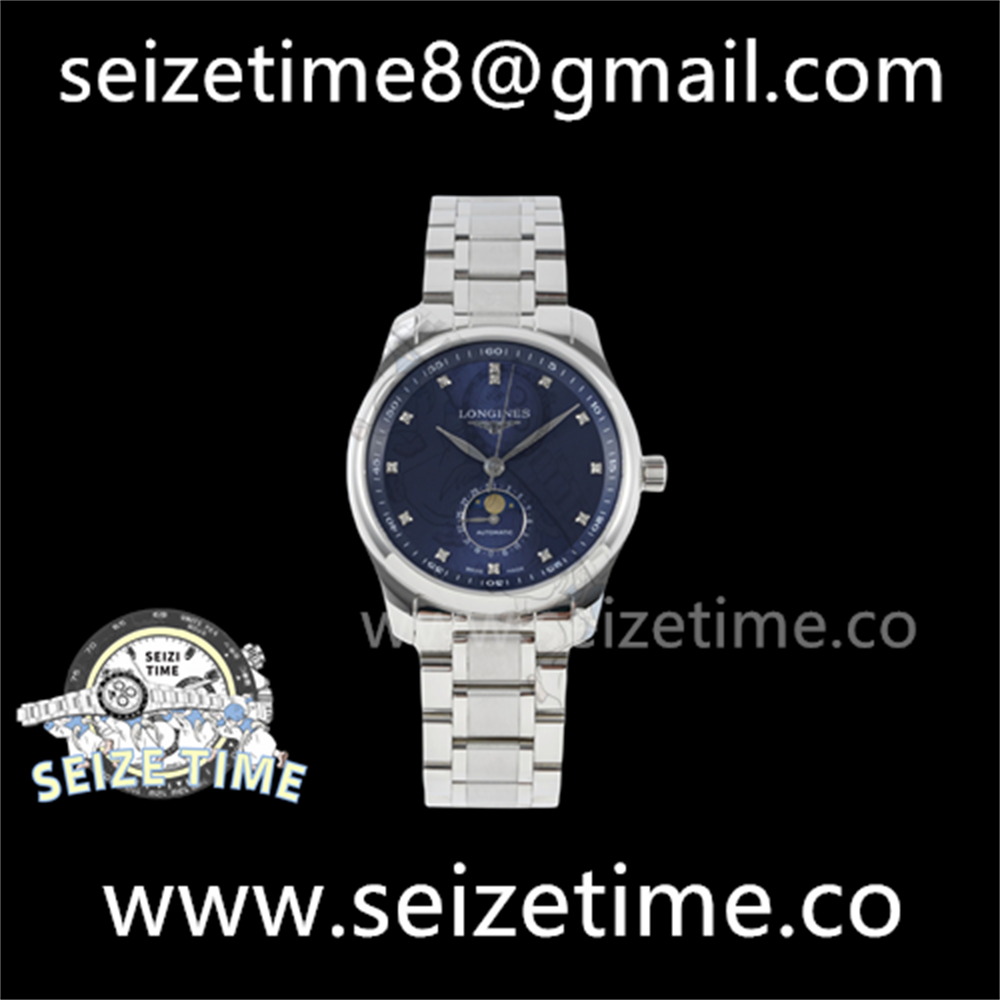 Longines Master Collection Moonphase SS Blue Dial on SS Bracelet GF A899