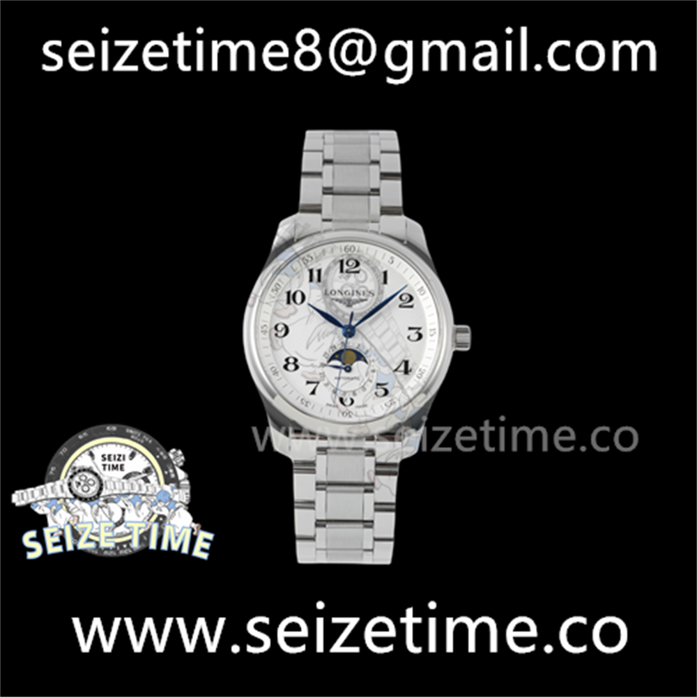 Longines Master Collection Moonphase SS White Dial on SS Bracelet YLF A899