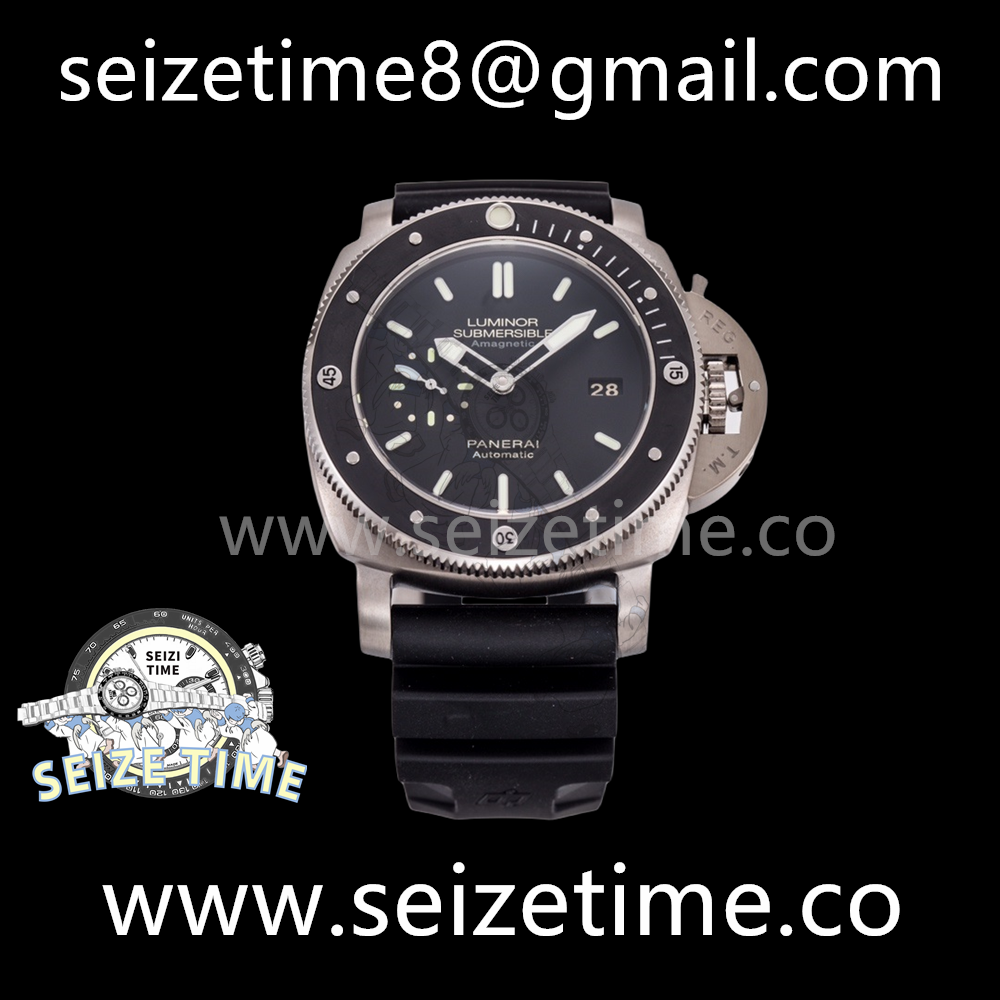 PAM389 47MM VSF 1:1 Best Edition on Black Rubber Strap P.9000 Super Clone V2