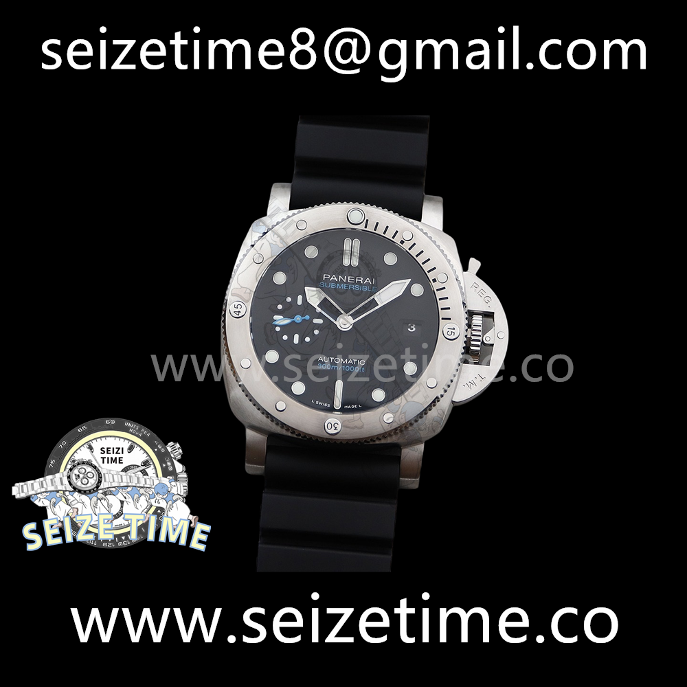 PAM1229 Y VSF 1:1 Best Edition Black Dial on Black Rubber Strap P900