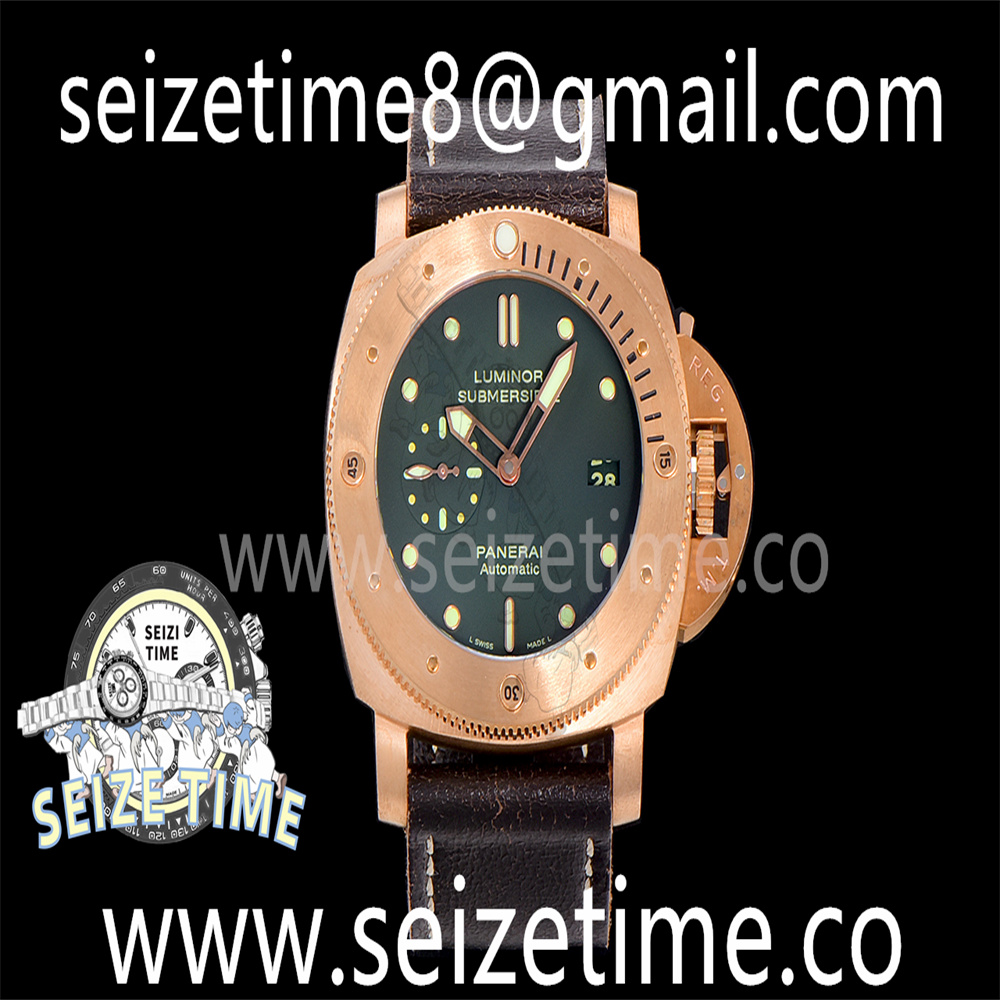 PAM382 N Bronzo VSF 1:1 Best Edition on Brown Distressed Calfskin Strap P.9000 Super Clone V2