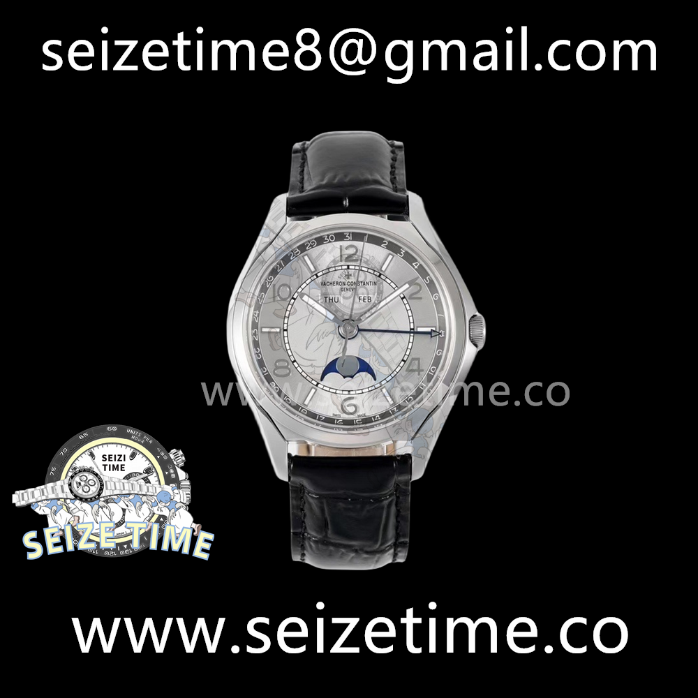 Fiftysix Complete Calendar SS White Dial on Leather Strap ZF Miyota 9015