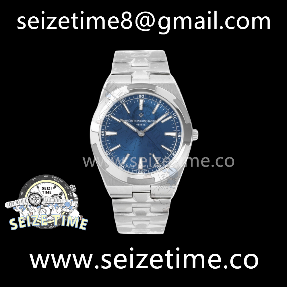 Overseas Ultra-Thin 2000V V8F Best Edition Blue Dial on SS Bracelet A1120