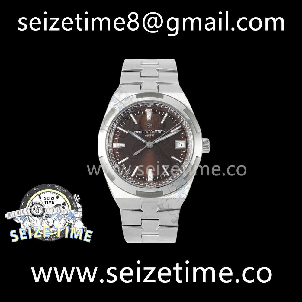 Overseas 4500V SS Brown Dial on SS Bracelet ZF MY9015 Cal5100