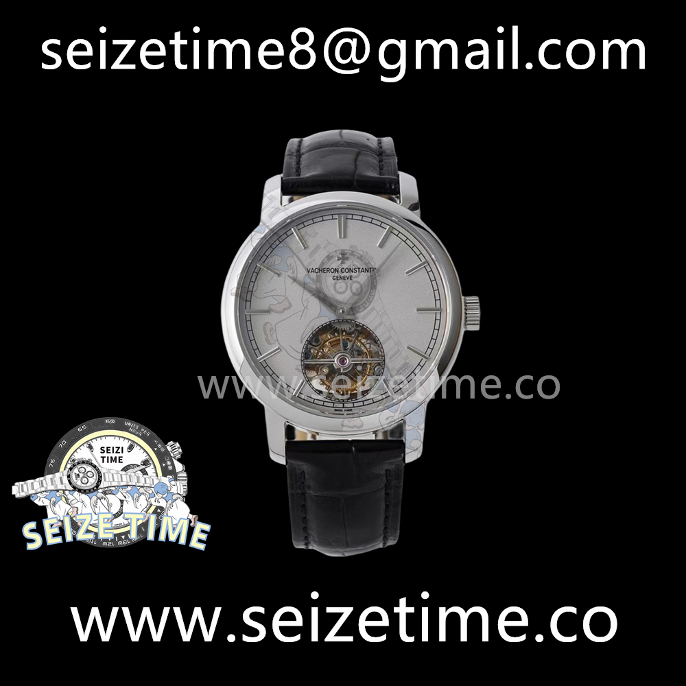 Traditionnelle Tourbillon SS Grey Dial on Leather Strap EURF Asia HW Tourb
