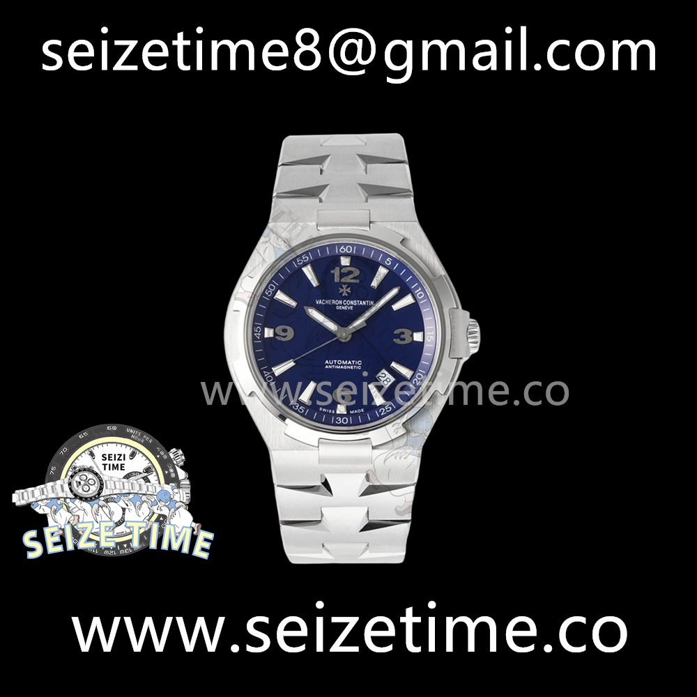 Overseas 47040 SS PPF 1:1 Best Edition Blue Textured Dial on SS Bracelet A1226