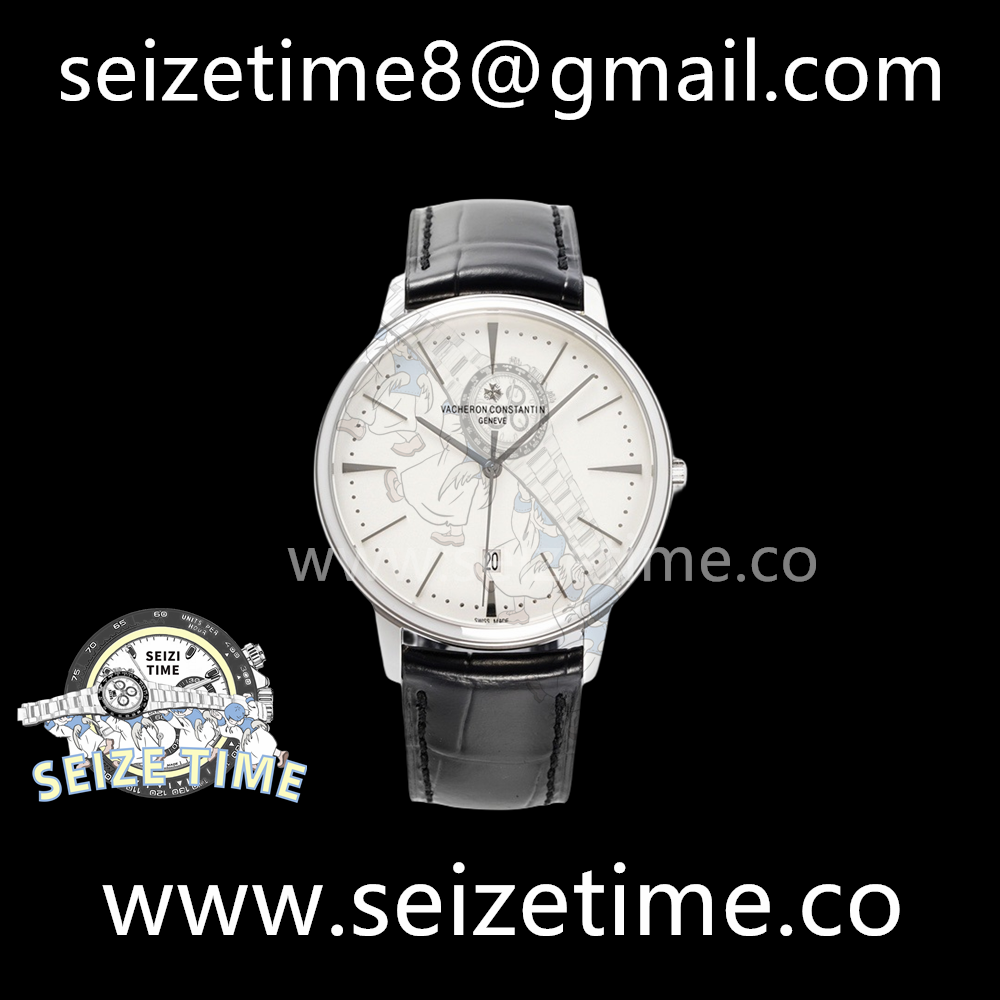 Patrimony Ref 85180 SS White Dial on Leather Strap PPF MY9015