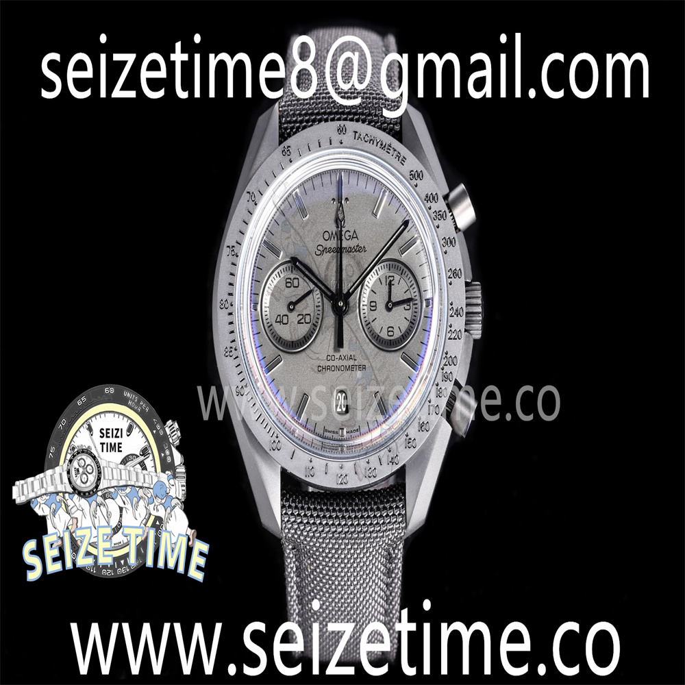 Speedmaster Racing Master Black Ceramic Black Dial on Nylon Strap A7750