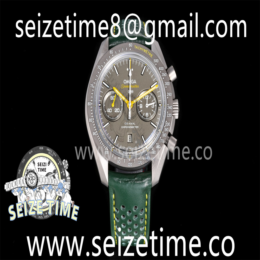 Speedmaster Racing Master SS Gray Dial on Leather Strap A7750