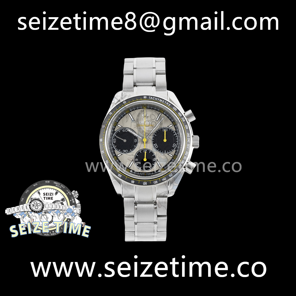 SPEEDMASTER RACING CHRONOGRAPH 40MM SS GREY DIAL ON SS BRACELET HKF C3330
