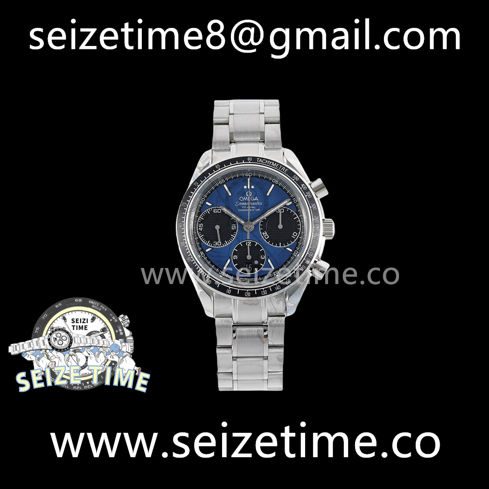 Speedmaster Racing Chronograph 40mm SS Blue Dial on SS Bracelet HKF C3330