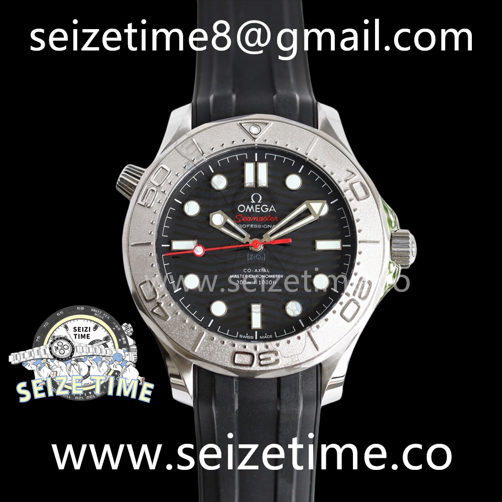 Seamaster Diver 300m Nekton Edition SS ORF 1:1 Best Edition Black Dial on Rubber Strap Asia 8806