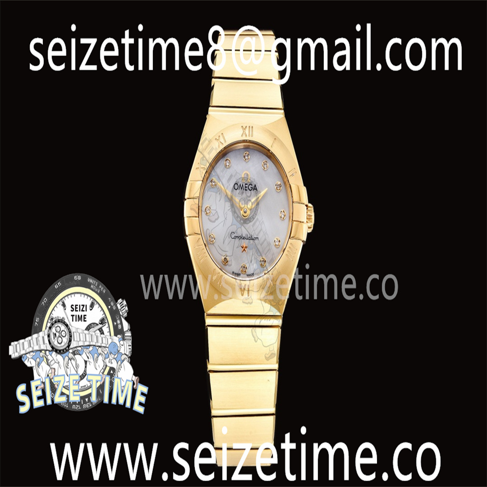 Constellation Quartz 25mm YG White MOP Dial on YG Bracelet GF Sw Qtz