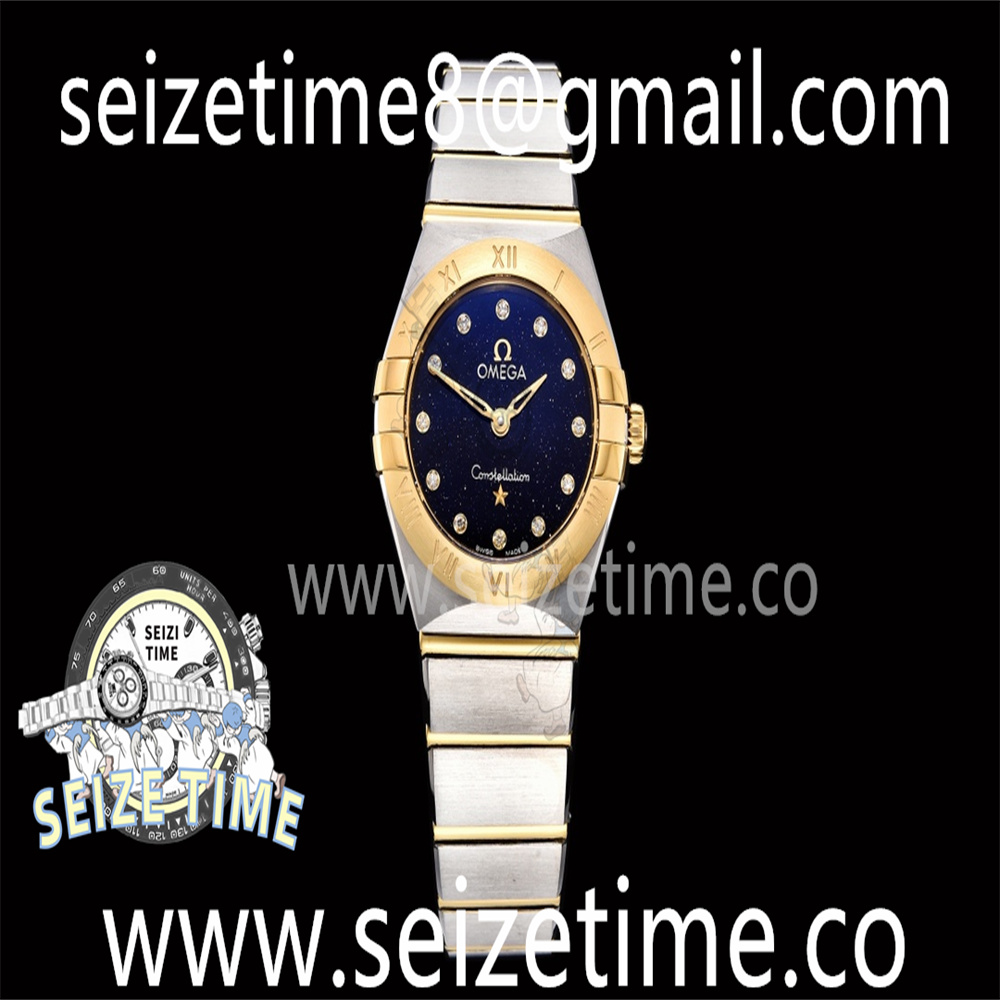 Constellation Quartz 25mm YG/SS Blue Dial on YG/SS Bracelet GF Sw Qtz