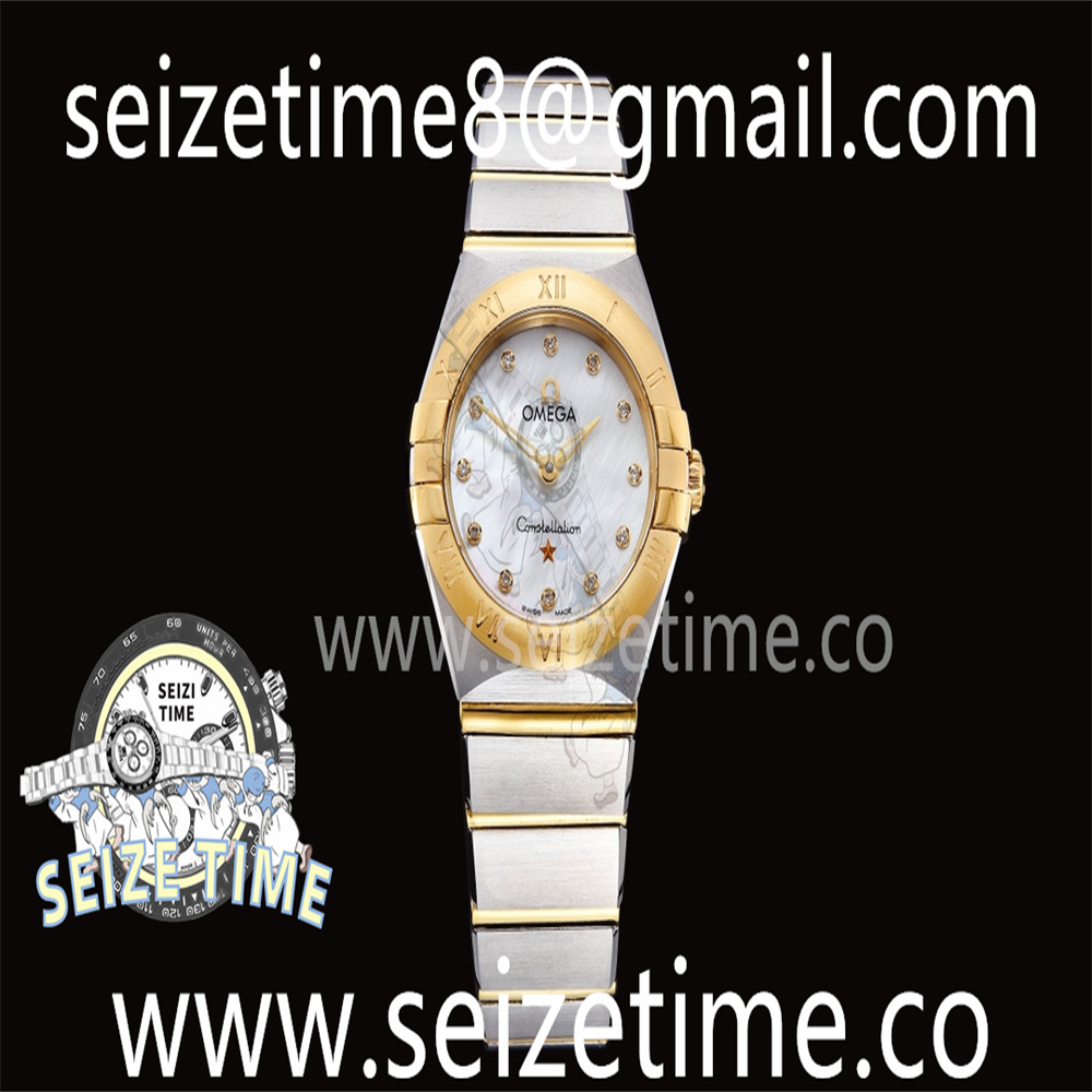 Constellation Quartz 25mm YG/SS White MOP Dial on SS Bracelet GF Sw Qtz