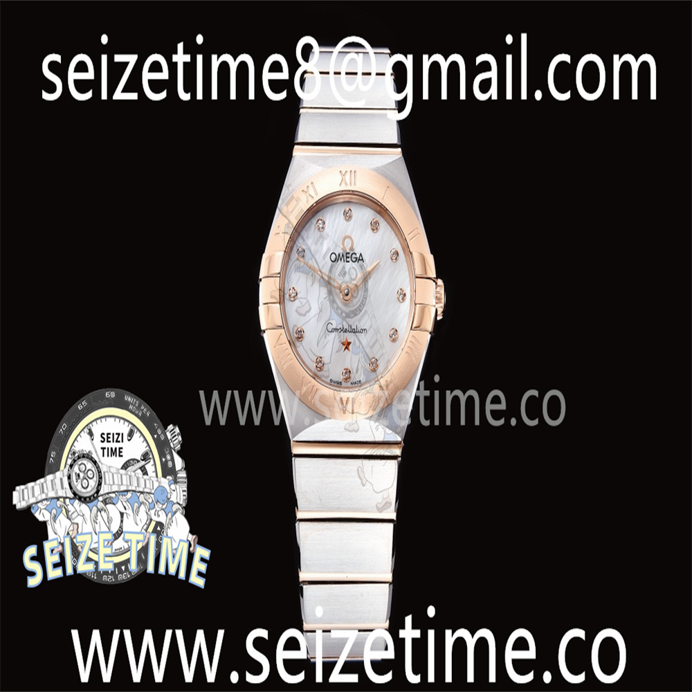 Constellation Quartz 25mm RG/SS White MOP Dial on RG/SS Bracelet GF Sw Qtz
