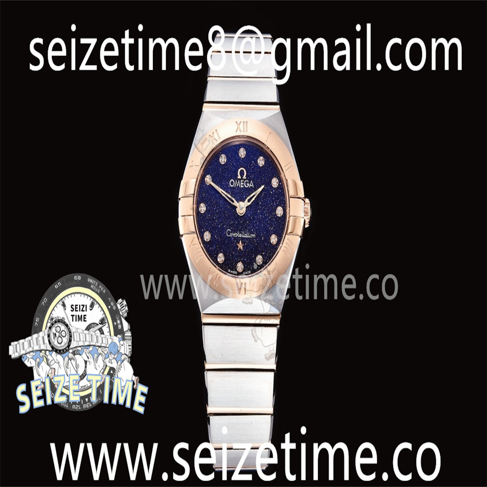Constellation Quartz 25mm RG/SS Blue Dial on RG/SS Bracelet GF Sw Qtz