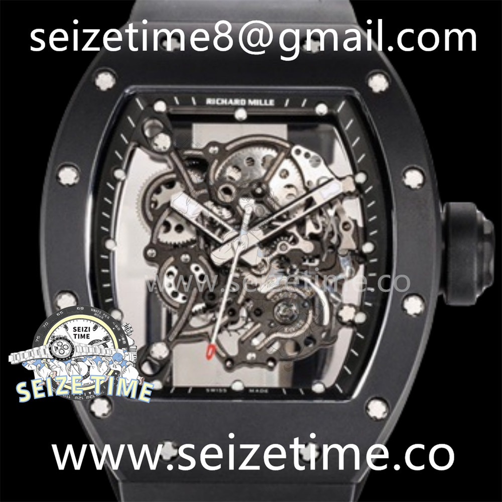 RM55 "Bubba Watson" CER Skeleton Dial on Rubber Strap BBR RMUL2