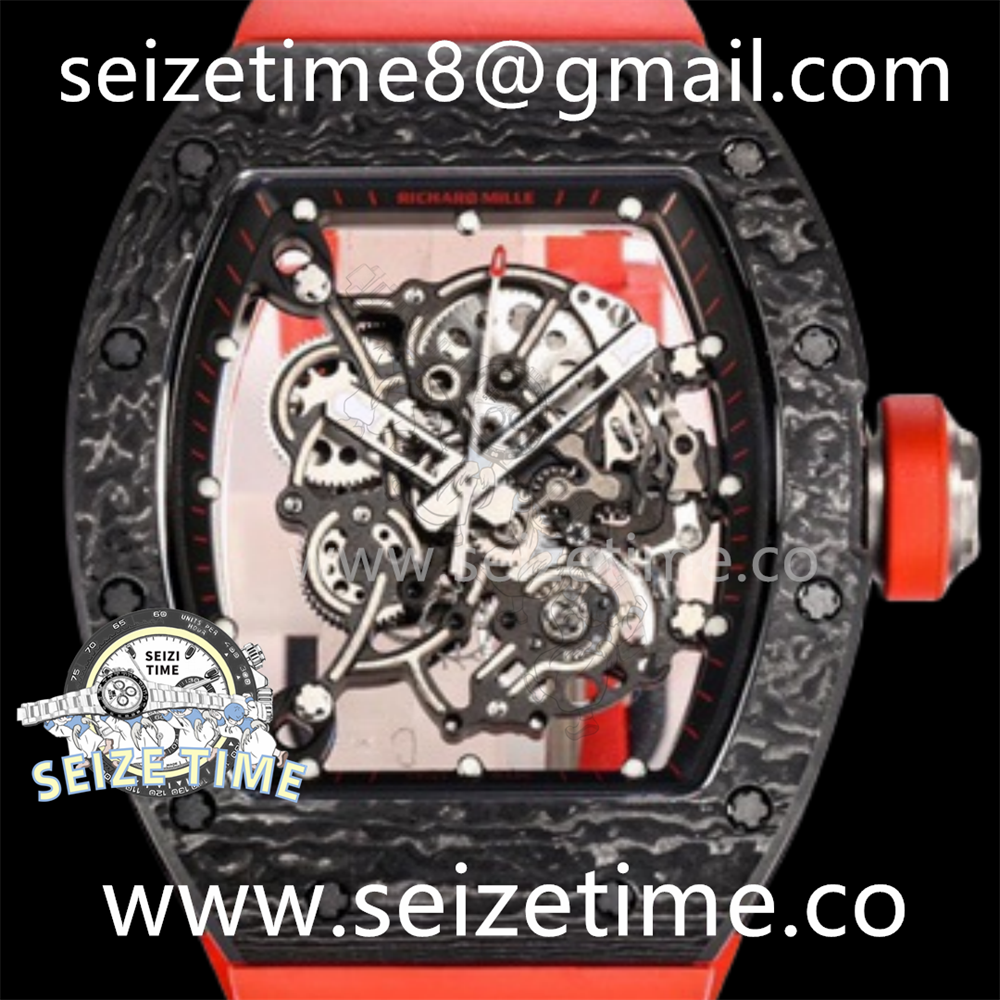 RM55 "Bubba Watson" Red NTPT Skeleton Dial on Rubber Strap BBR RMUL2