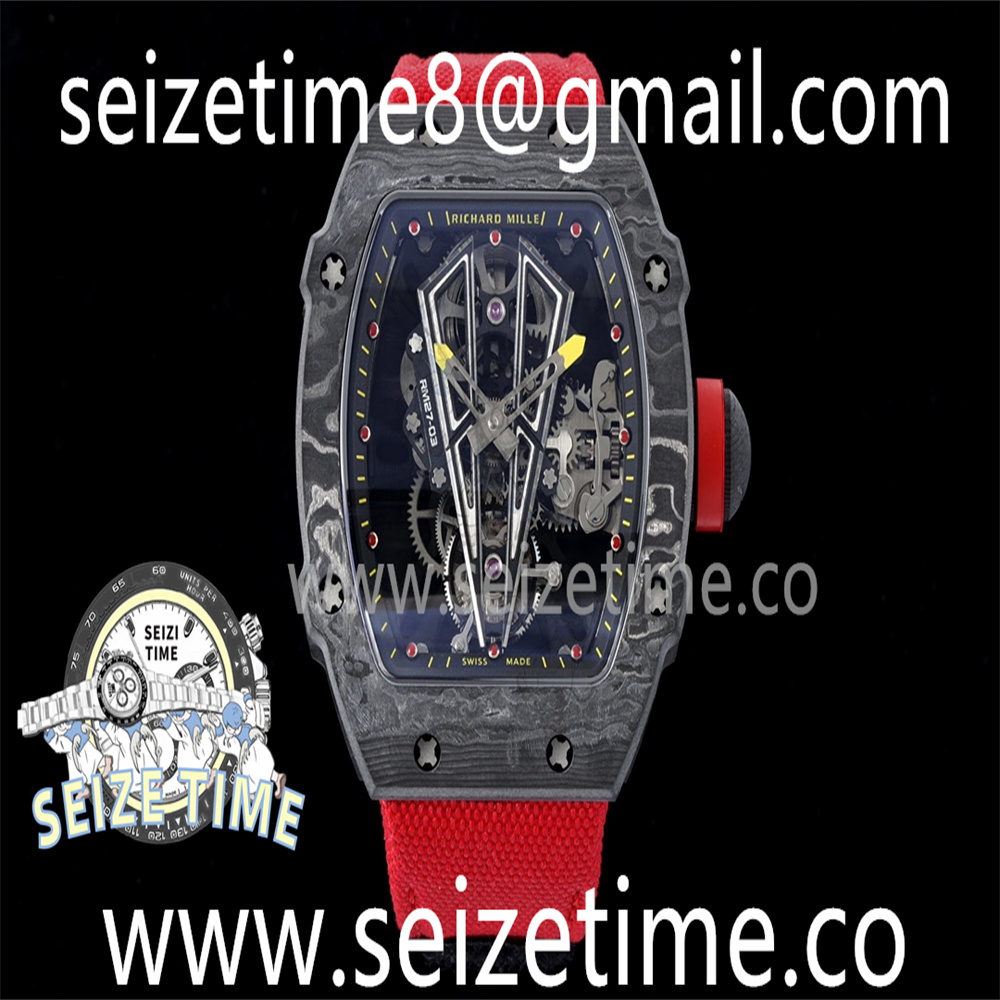 RM27-03 Tourbillon NTPT Skeletonal Dial Dots on Nylon Strap BBR Tour