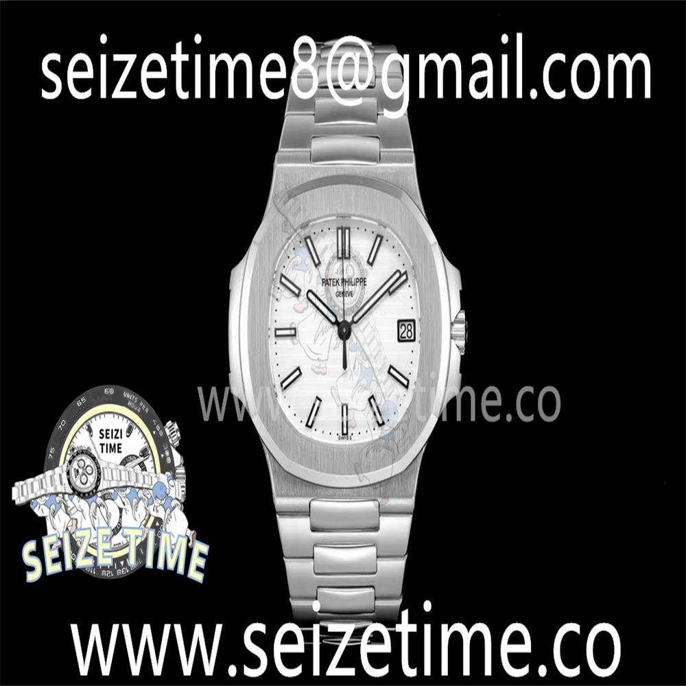 Nautilus 5711/1A 3KF 1:1 Best Edition White Textured Dial on SS Bracelet A324 V3