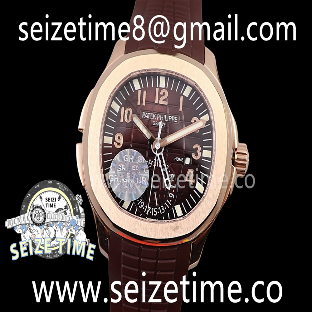 Aquanaut 5164R RG GRF Best Edition Brown Dial on Brown Rubber Strap A324 V2