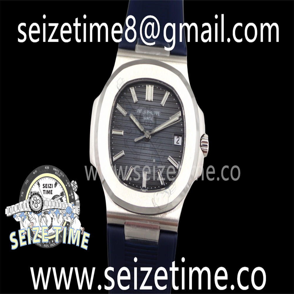 Nautilus 5711 SS Blue Dial on Rubber Strap GRF V2 324CS