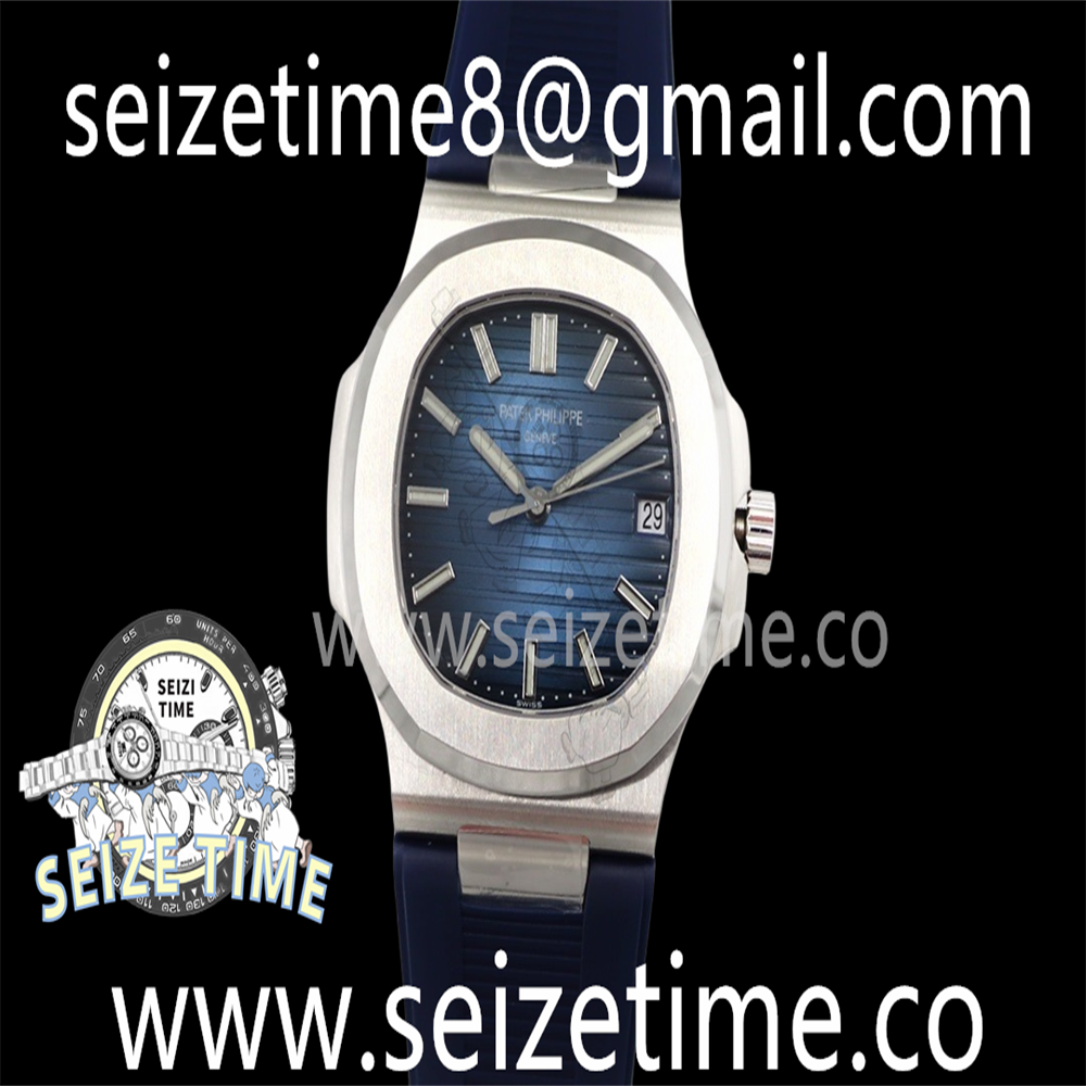 Nautilus 5711 SS Graduated Blue Dial on Rubber Strap GRF V2 324CS