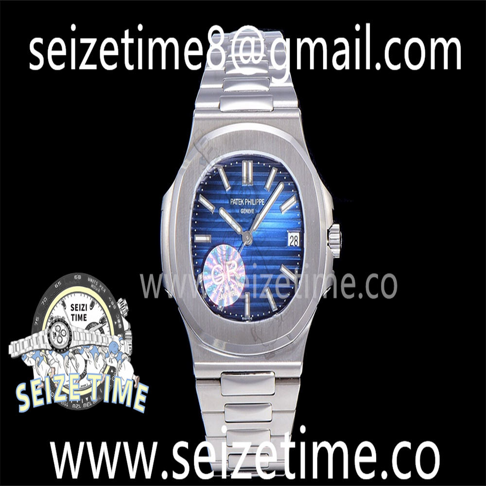 Nautilus 5711/1A GRF Best Edition Blue Textured Dial on SS Bracelet A324